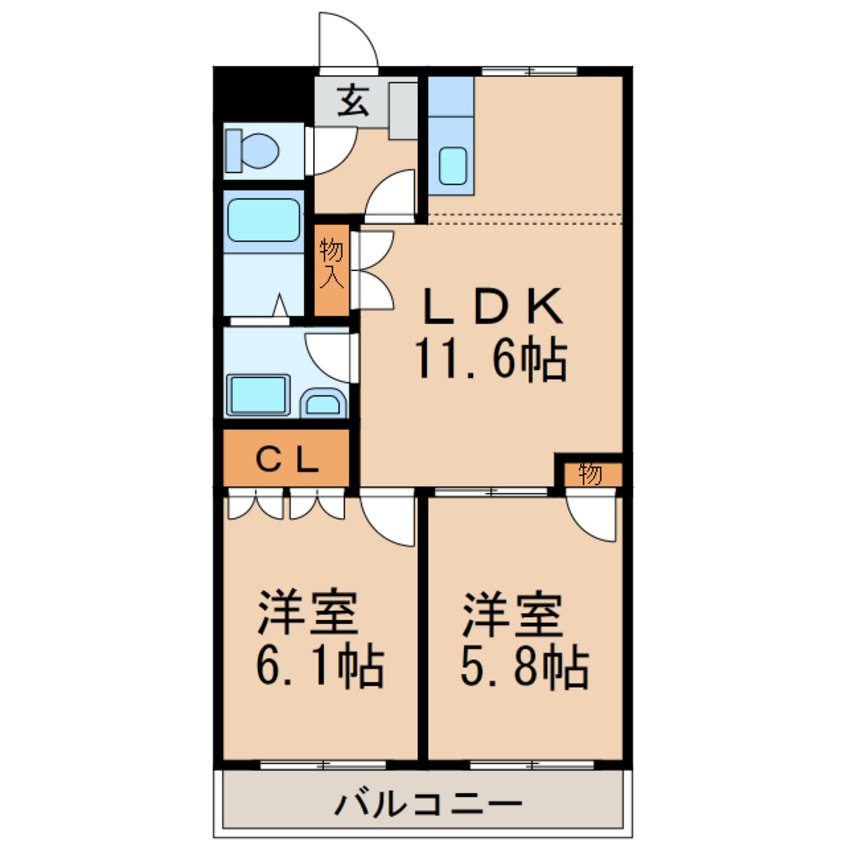 間取図 プラム・ベル