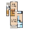 カーサⅠ 1LDKの間取り
