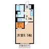 メルベーユ・メゾン 1Kの間取り