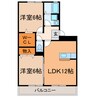 リヴィエール（妙慶町） 2LDKの間取り