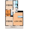 リヴィエール（妙慶町） 2LDKの間取り