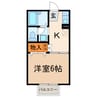 ファミール堀部Ⅴ 1Kの間取り