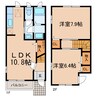 エアリーコート 2LDKの間取り