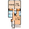 ユニゾンⅡ 2LDKの間取り