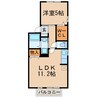 エトワール白沢 1LDKの間取り