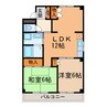 VILLA西本町 2LDKの間取り