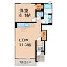 カーサ　プリムラＢ（新守山） 1LDKの間取り