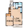 カーサ　プリムラＡ（新守山） 1LDKの間取り