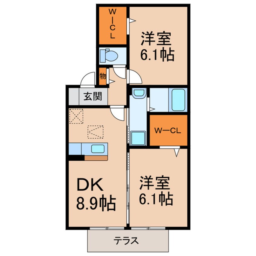 間取図 フロレスタ（喜惣治）