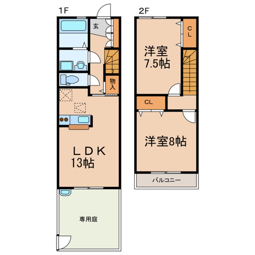 間取図 リヴィエール川上