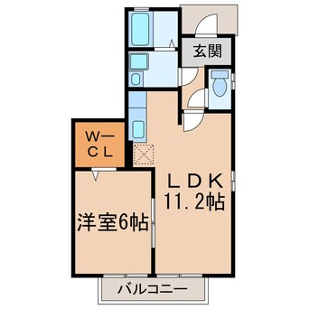 間取図 グレースコート主税Ｂ・Ｃ