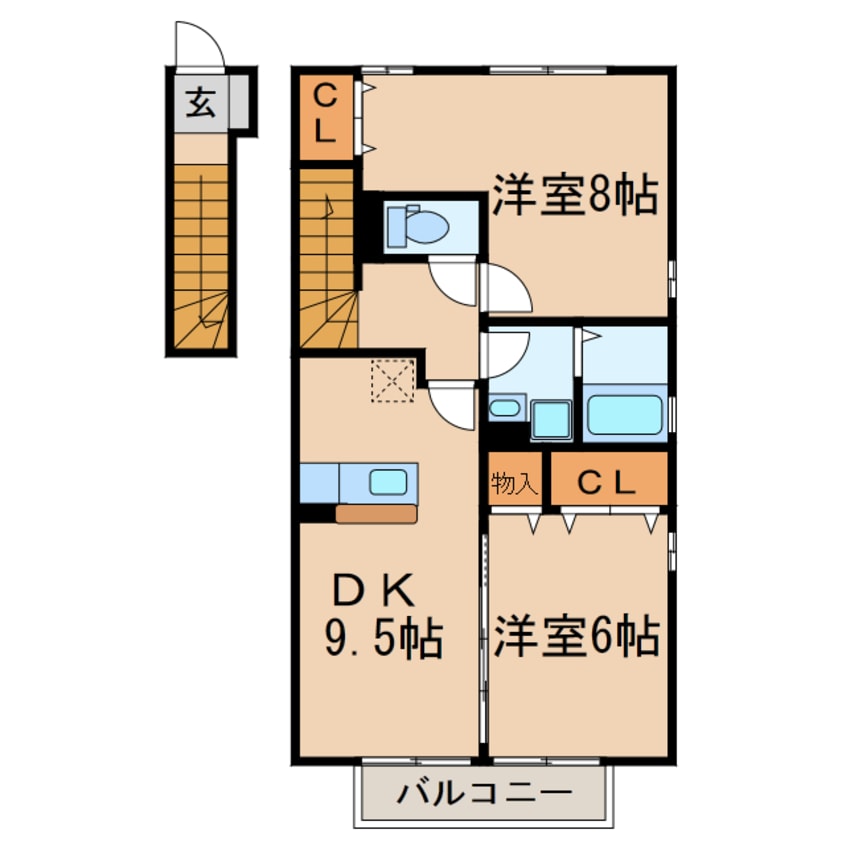 間取図 サニーコートKAZAKOE