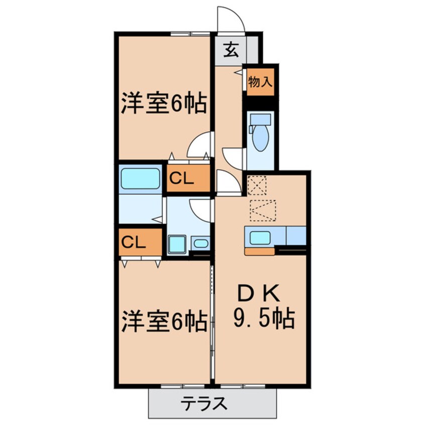 間取図 サニーコートKAZAKOE