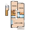 アルモニー（柏原町） 2LDKの間取り