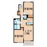 セレーナいずみ 2LDKの間取り