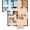 カーサ　ブランカ 1LDKの間取り