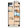 レージュ川秋 2LDKの間取り