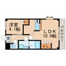 クレシア 1LDKの間取り