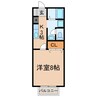 La TourⅠ・Ⅱ 1Kの間取り