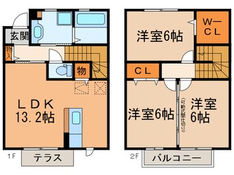 間取図 ウイステリア（月見町）