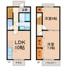 DUPLEX YAMADA Ⅲ 2LDKの間取り