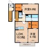 カマアイナ　タカシマ 2LDKの間取り