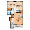 サンシャイン　イースト 2LDKの間取り