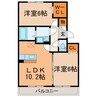グラス　ツイン 2LDKの間取り