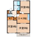 ヘーベル城前の間取図