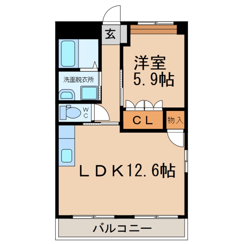 間取図 メルベーユ（北区丸新町）