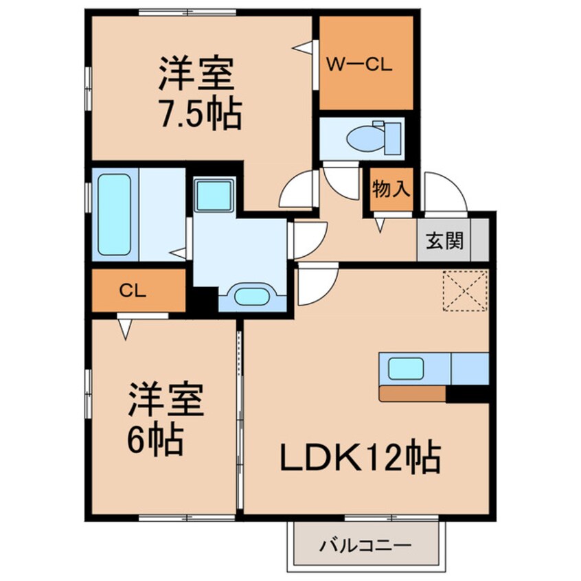 間取図 パリⅤ