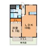 エクシード鳥羽見 1LDKの間取り