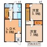 Branche東浜井場 2DKの間取り