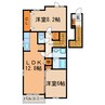 ブランシェⅡ（上条町） 2LDKの間取り