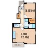 セレーノ・ドゥーエ 1LDKの間取り