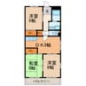 ＰＡＴＩＯ楠 3DKの間取り