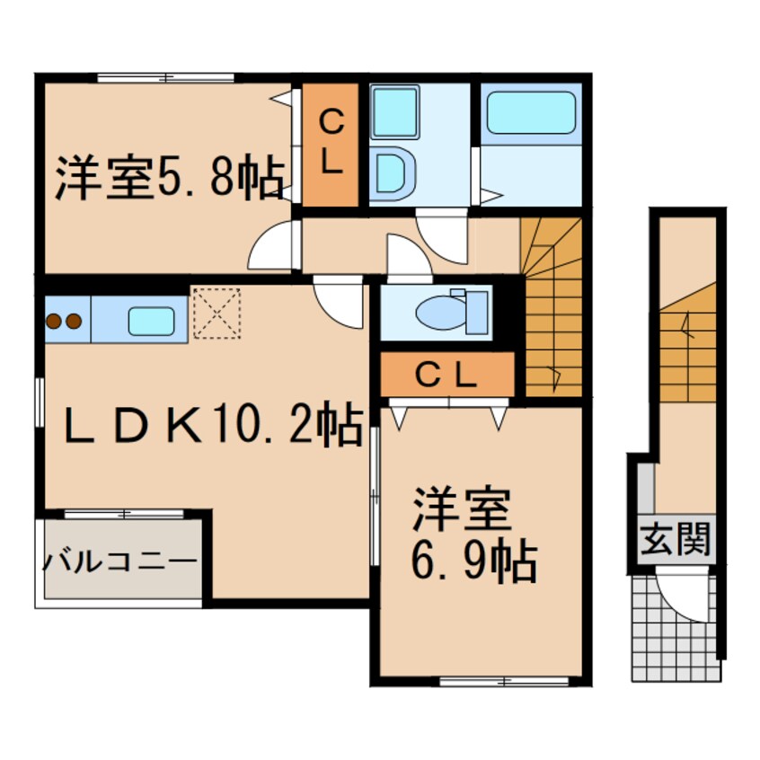 間取図 シャイニー竜泉寺