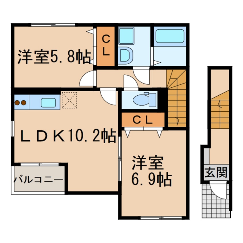 間取図 シャイニー竜泉寺
