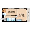 コンフォートＡ 1LDKの間取り