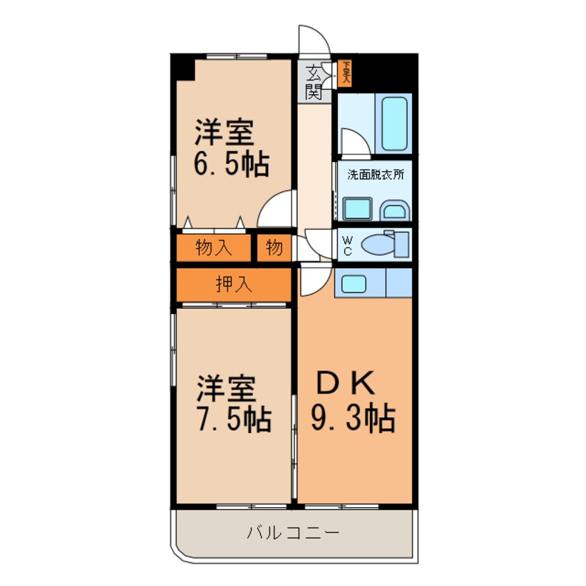 間取図 イーストエントピア