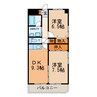 イーストエントピア 2DKの間取り