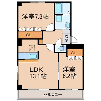間取図 Sun Mall（関田町）