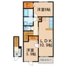 アルモニー（大留町） 2LDKの間取り
