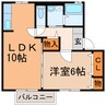 ＭＡＩＳＯＮＮＥＴＴＥ　アルペンローゼ 1LDKの間取り