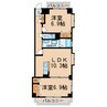 シンシアみずほ 2LDKの間取り