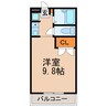 スカイウイング 1Rの間取り
