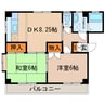 グランディア川北 2DKの間取り