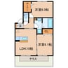 パンテオ 2LDKの間取り
