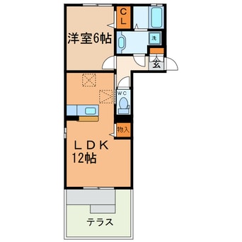 間取図 ディアコート（細木町）