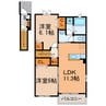 セレーノ　オヴェスト 2LDKの間取り